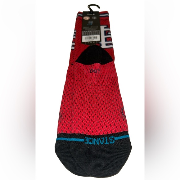 Stance MLB BP Jersey St Louis Cardinals Crew Socks 1 Pair Men 9-13 Red Baseball - Picture 8 of 9